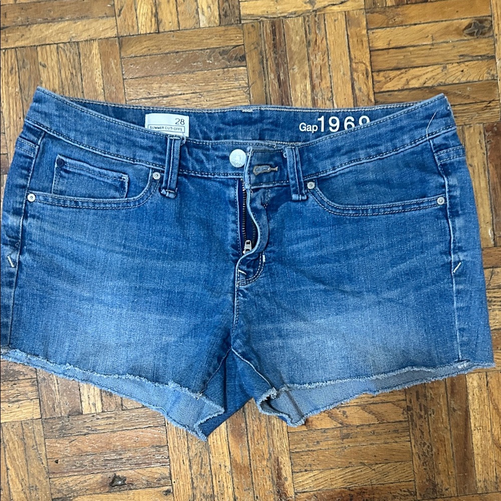 Gap Women's Blue Denim Cutoff Shorts